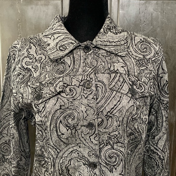 Bamboo Traders blk/gray button jacket. LP - Picture 4 of 10